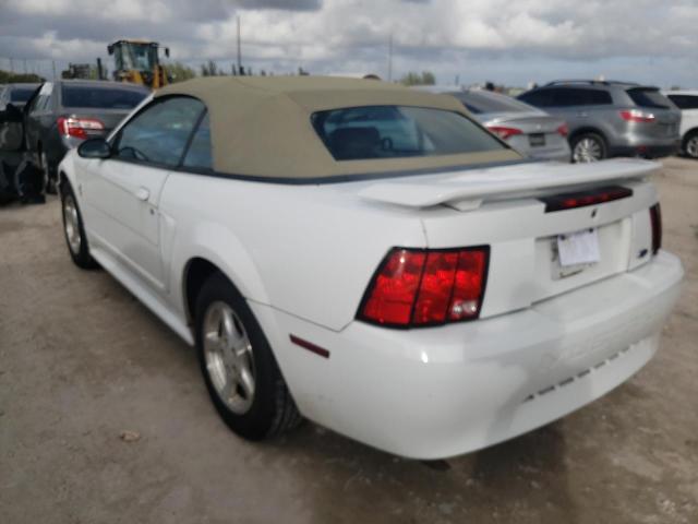 1FAFP444X3F340550 - 2003 FORD MUSTANG WHITE photo 2