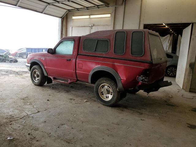 1FTCR11X0RUE14924 - 1994 FORD RANGER BURGUNDY photo 2