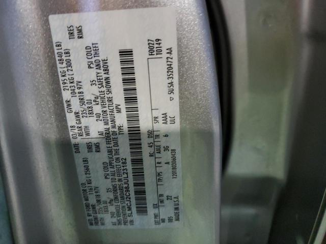 5LMCJ2C98JUL23182 - 2018 LINCOLN MKC SELECT 银色 照片 13