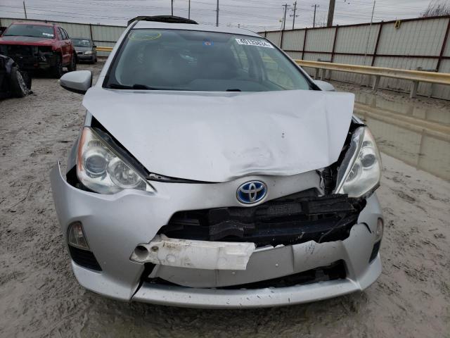 JTDKDTB30E1557949 - 2014 TOYOTA PRIUS C SILVER photo 5