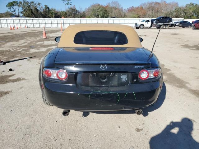 JM1NC25F180139118 - 2008 MAZDA MX-5 MIATA BLACK photo 6