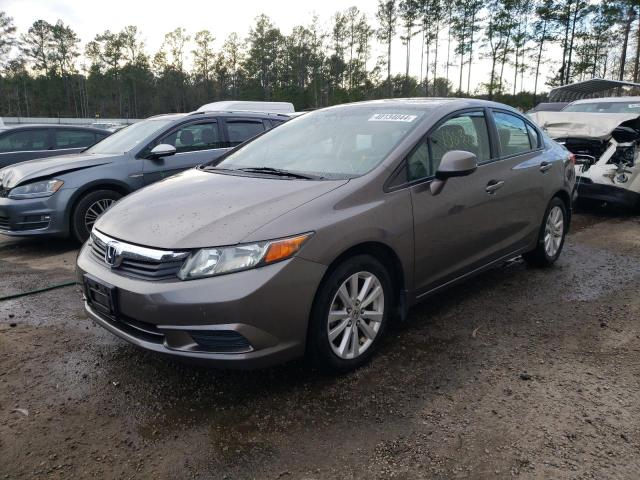 19XFB2F94CE040101 - 2012 HONDA CIVIC EXL GRAY photo 1