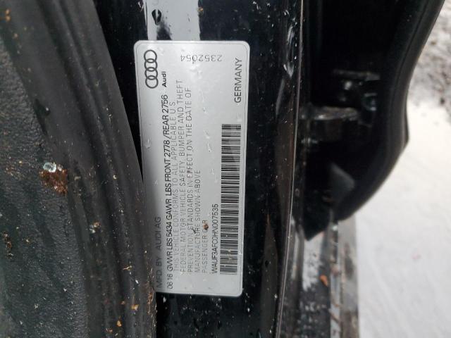 WAUF3AFC0HN007535 - 2017 AUDI A6 COMPETITION PRESTIGE BLACK photo 12