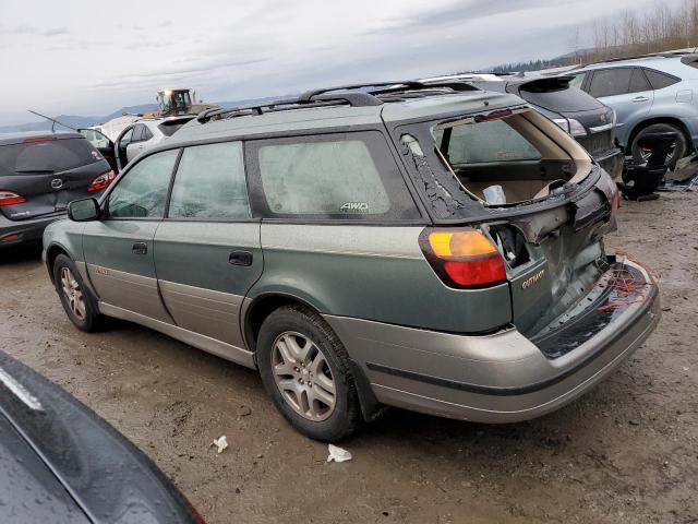 4S3BH675037644373 - 2003 SUBARU LEGACY OUTBACK AWP GREEN photo 2