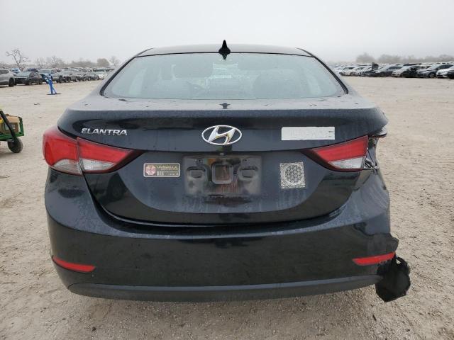 KMHDH4AE6FU261612 - 2015 HYUNDAI ELANTRA SE BLACK photo 6