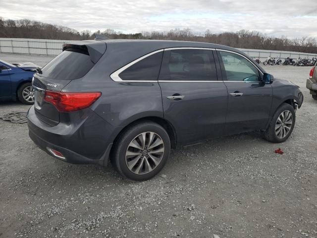 5FRYD3H44GB006619 - 2016 ACURA MDX TECHNOLOGY CHARCOAL photo 3