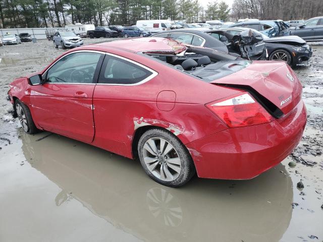 1HGCS12899A015802 - 2009 HONDA ACCORD EXL RED photo 2