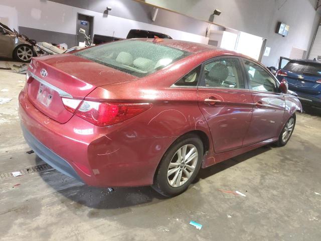 5NPEB4AC3EH942344 - 2014 HYUNDAI SONATA GLS RED photo 3