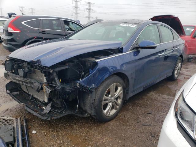 5NPE34AF8KH812174 - 2019 HYUNDAI SONATA LIMITED BLUE photo 1