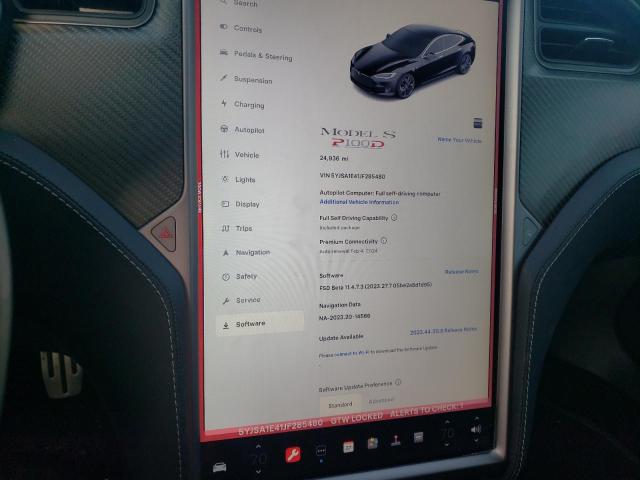 5YJSA1E41JF285480 - 2018 TESLA MODEL S 黑色 照片 9