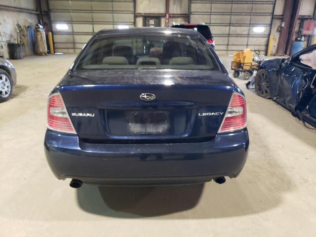 4S3BL626067220663 - 2006 SUBARU LEGACY 2.5I LIMITED BLUE photo 6