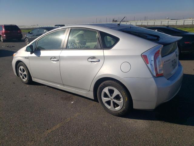 JTDKN3DU0F1931576 - 2015 TOYOTA PRIUS SILVER photo 2