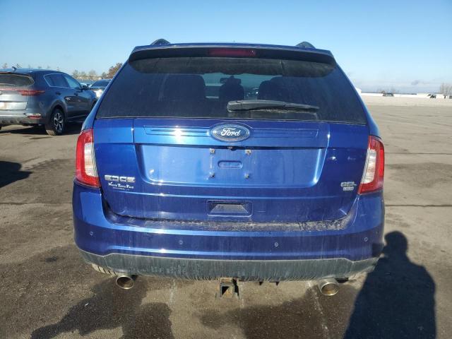 2FMDK4JC4DBC73695 - 2013 FORD EDGE SEL BLUE photo 6