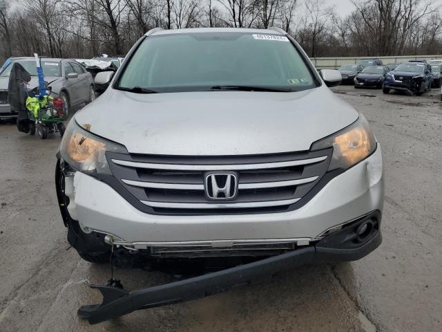 2HKRM4H70EH675376 - 2014 HONDA CR-V EXL SILVER photo 5