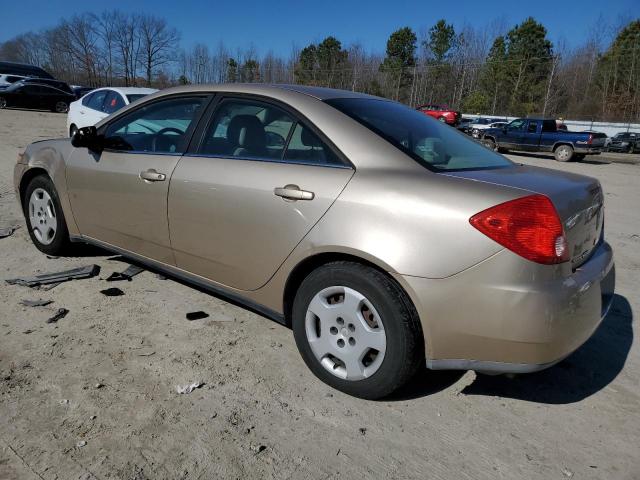 1G2ZF57B584219796 - 2008 PONTIAC G6 VALUE LEADER GOLD photo 2