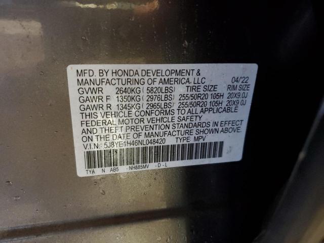 5J8YE1H46NL048420 - 2022 ACURA MDX TECHNOLOGY GRAY photo 13