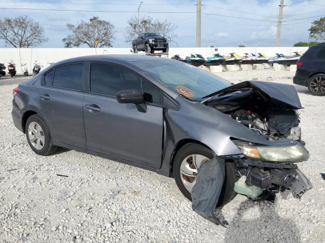 19XFB2F56EE010243 - 2014 HONDA CIVIC LX GRAY photo 4