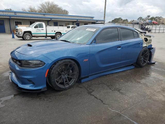 2C3CDXGJ9NH125952 - 2022 DODGE CHARGER SCAT PACK BLUE photo 1