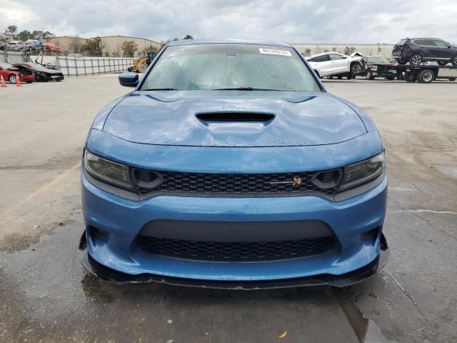 2C3CDXGJ9NH125952 - 2022 DODGE CHARGER SCAT PACK BLUE photo 5