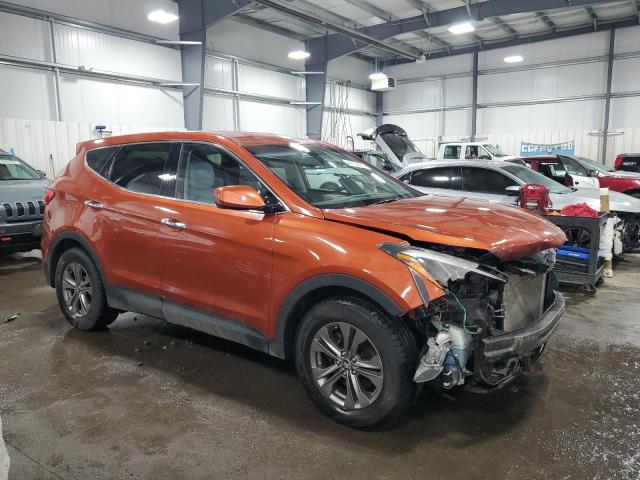 5XYZTDLB0FG240851 - 2015 HYUNDAI SANTA FE S ORANGE photo 4