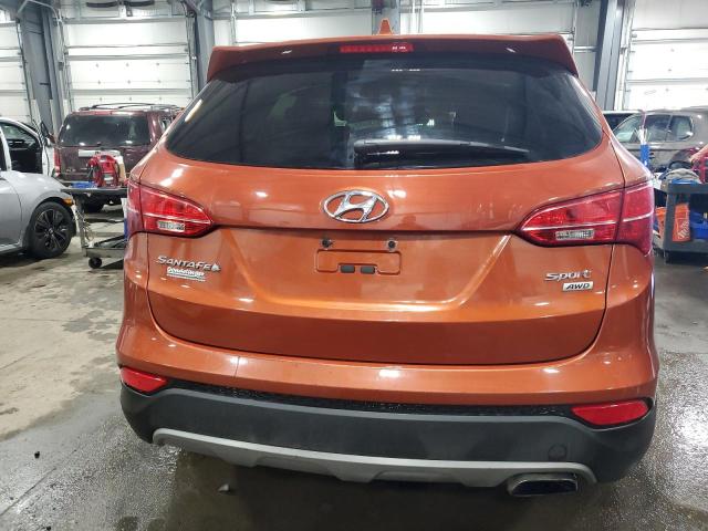 5XYZTDLB0FG240851 - 2015 HYUNDAI SANTA FE S ORANGE photo 6