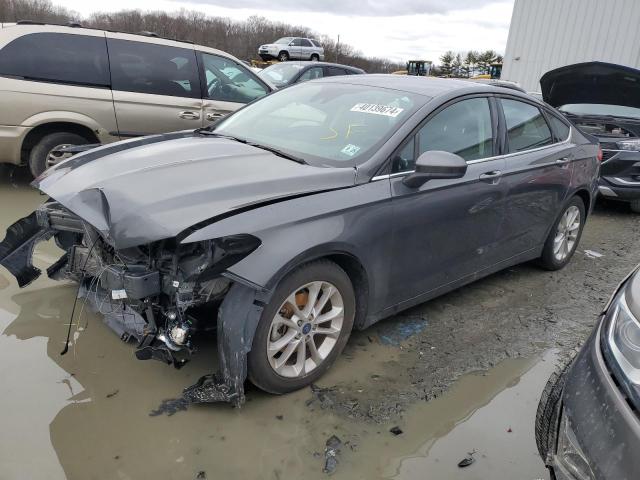 3FA6P0HD0LR261250 - 2020 FORD FUSION SE GRAY photo 1