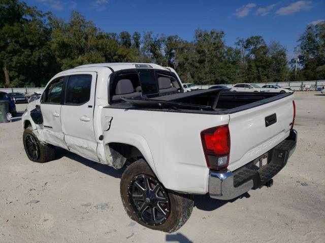 3TMAZ5CN0LM133079 - 2020 TOYOTA TACOMA DOUBLE CAB WHITE photo 2