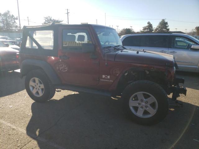 1J4FA24168L591865 - 2008 JEEP WRANGLER X RED photo 4