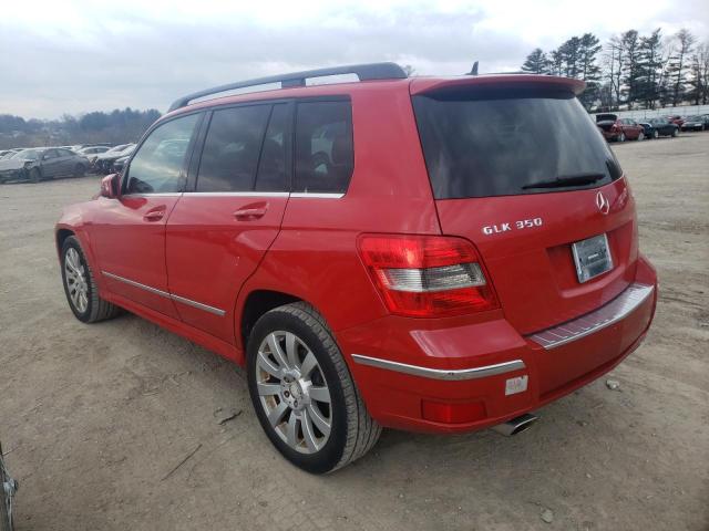 WDCGG8HB0BF548458 - 2011 MERCEDES-BENZ GLK 350 4MATIC RED photo 2