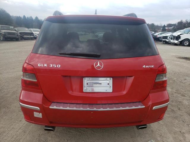 WDCGG8HB0BF548458 - 2011 MERCEDES-BENZ GLK 350 4MATIC RED photo 6