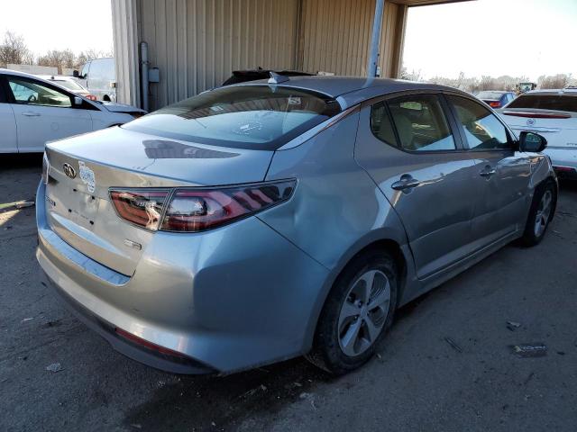 KNAGM4ADXF5078077 - 2015 KIA OPTIMA HYBRID SILVER photo 3