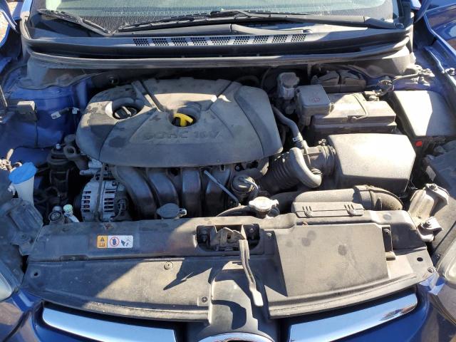 5NPDH4AE8GH712037 - 2016 HYUNDAI ELANTRA SE BLUE photo 11