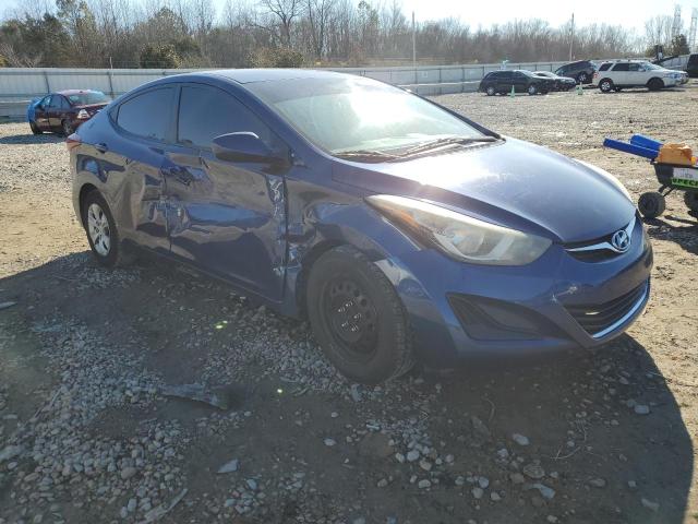 5NPDH4AE8GH712037 - 2016 HYUNDAI ELANTRA SE BLUE photo 4