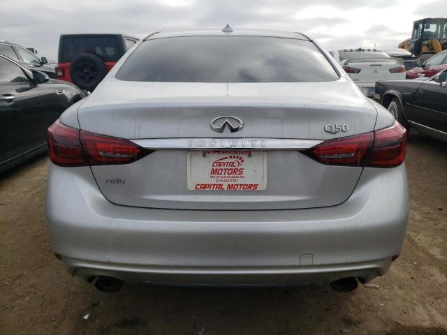 JN1EV7AR4KM559630 - 2019 INFINITI Q50 LUXE SILVER photo 6