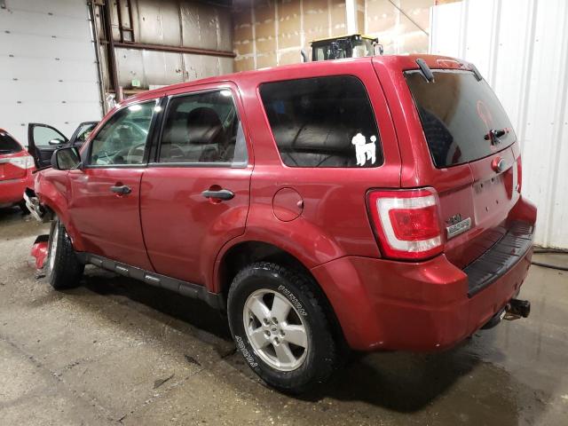 1FMCU92719KA42819 - 2009 FORD ESCAPE XLS BURGUNDY photo 2