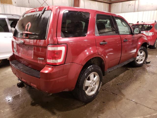 1FMCU92719KA42819 - 2009 FORD ESCAPE XLS BURGUNDY photo 3