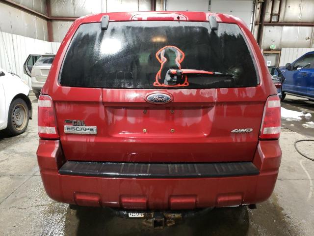 1FMCU92719KA42819 - 2009 FORD ESCAPE XLS BURGUNDY photo 6