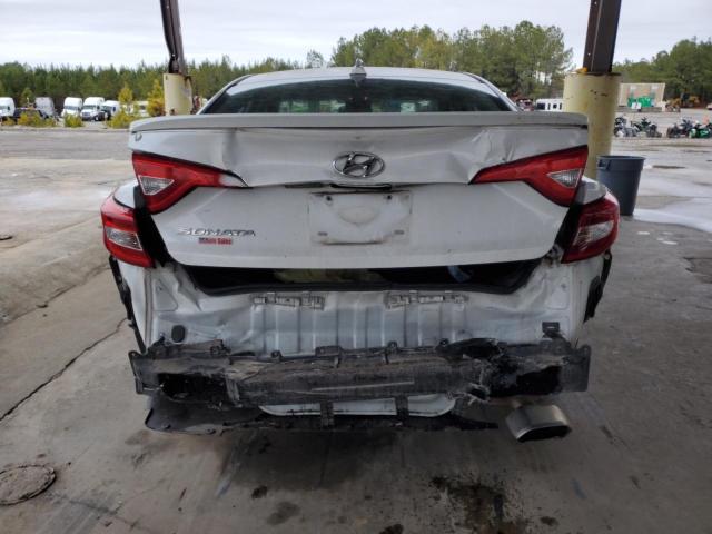 5NPE24AF0FH123996 - 2015 HYUNDAI SONATA SE WHITE photo 6