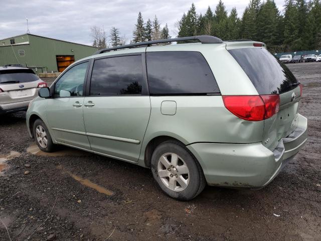 5TDZK23C37S028613 - 2007 TOYOTA SIENNA CE GREEN photo 2