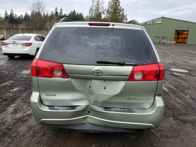 5TDZK23C37S028613 - 2007 TOYOTA SIENNA CE GREEN photo 6