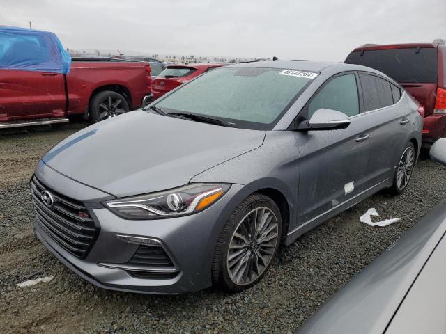 KMHD04LB3JU636729 - 2018 HYUNDAI ELANTRA SPORT GRAY photo 1