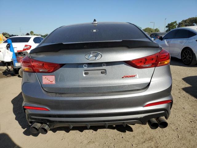 KMHD04LB3JU636729 - 2018 HYUNDAI ELANTRA SPORT GRAY photo 6