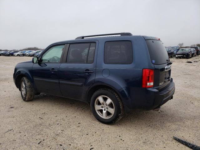 5FNYF3H41AB004958 - 2010 HONDA PILOT EX BLUE photo 2