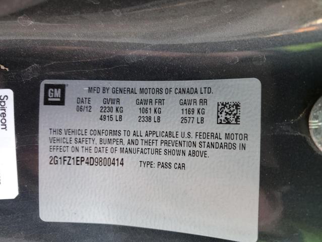 2G1FZ1EP4D9800414 - 2013 CHEVROLET CAMARO ZL1 黑色 照片 13