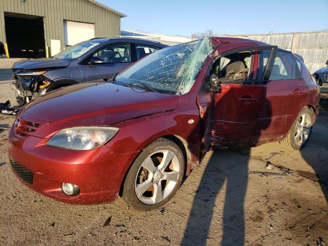 JM1BK143361541320 - 2006 MAZDA 3 HATCHBACK RED photo 1