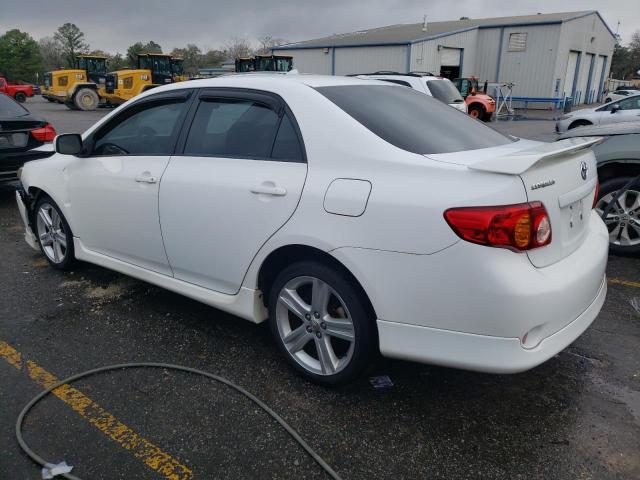 1NXBE40E19Z031238 - 2009 TOYOTA COROLLA XRS WHITE photo 2