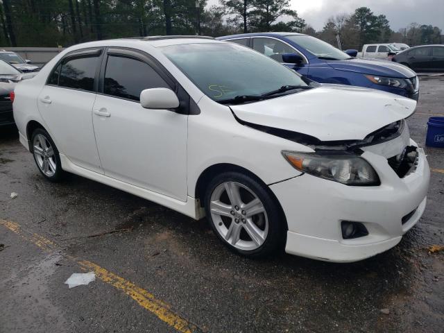 1NXBE40E19Z031238 - 2009 TOYOTA COROLLA XRS WHITE photo 4