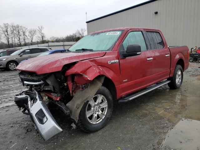 1FTEW1EP8FFB66594 - 2015 FORD F150 SUPERCREW RED photo 1