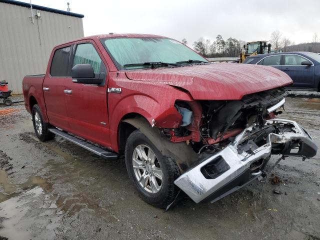1FTEW1EP8FFB66594 - 2015 FORD F150 SUPERCREW RED photo 4
