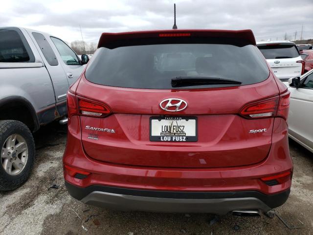 5XYZT3LB1JG512083 - 2018 HYUNDAI SANTA FE S RED photo 6